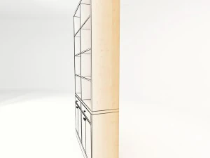 книжная полка а 3D Модель