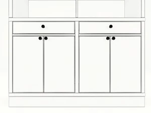 книжная полка а 3D Модель