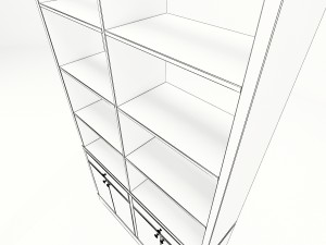 bookshelf a Modèle 3D