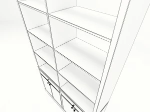 книжная полка а 3D Модель