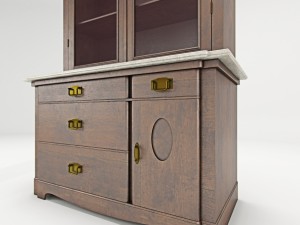 antique cabinet a 3D मॉडल