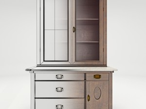 antique cabinet a 3D मॉडल