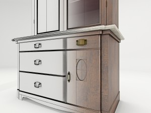 antique cabinet a 3D मॉडल