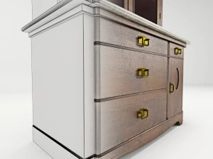 antique cabinet a 3D Model