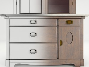 antique cabinet a 3D मॉडल