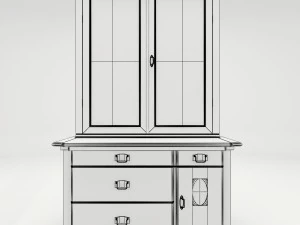 antique cabinet a 3D Model