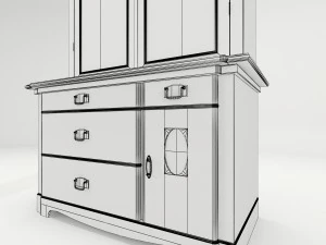 antique cabinet a 3D Model