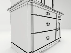 antique cabinet a 3D Model