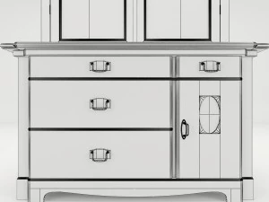 antique cabinet a 3D Model