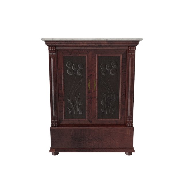 antique cabinet b Modèle 3D .c4d .max .obj .3ds .fbx .stl .blend 