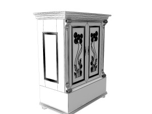 antique cabinet b Modèle 3D
