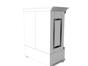 antique cabinet b 3D Model