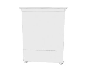 antique cabinet b 3D Model