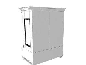 antique cabinet b 3D Model