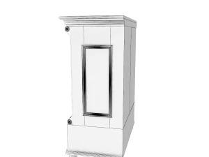 antique cabinet b 3D Model