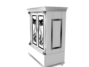 antique cabinet b 3D Model