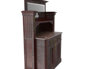 antique cabinet c 3D Model