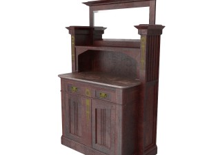antique cabinet c 3D Model