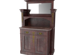 antique cabinet c 3D Model