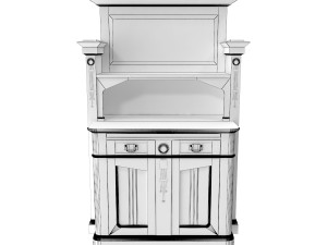 antique cabinet c 3D Model