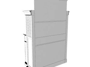 antique cabinet c 3D Model