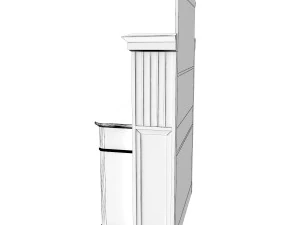 antique cabinet c 3D Model