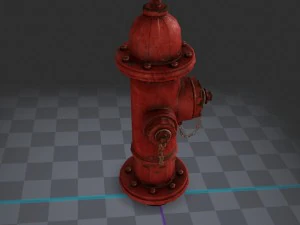 hydrant przeciwpożarowy, gra 3D Model 3D