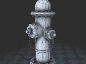fire hydrant 3d-game asset 3D Model