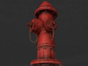 aset game 3d hidran kebakaran Model 3D