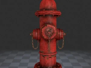 aset game 3d hidran kebakaran Model 3D