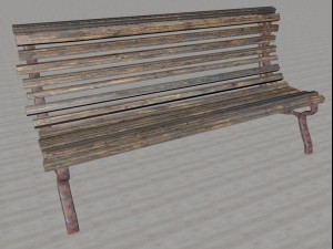 bench 3Dモデル