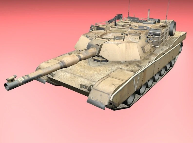abrams tank 3D Model .c4d .max .obj .3ds .fbx .stl .blend 