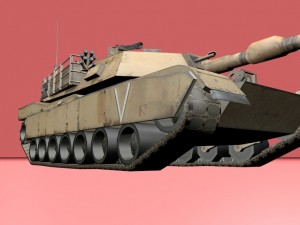 abrams tank 3D 모델