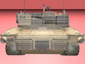 abrams tank 3D 모델
