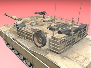 abrams tank 3D 모델