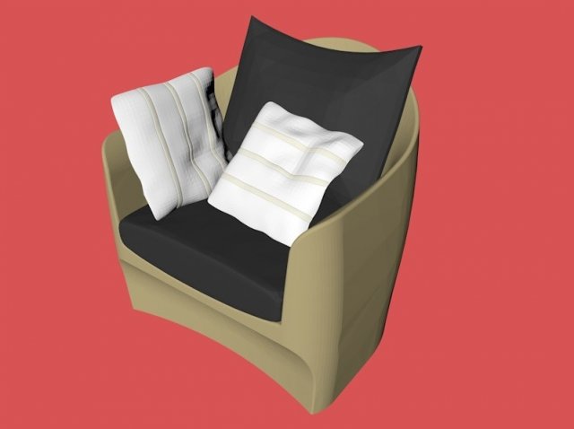 armchair Modèle 3D .c4d .max .obj .3ds .fbx .stl .blend 