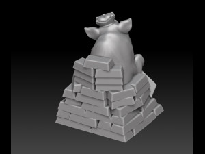 mascot 2019 rich pig 3D 打印模型