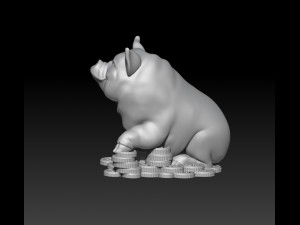 pig brings wealth 2019 3D प्रिंट मॉडल