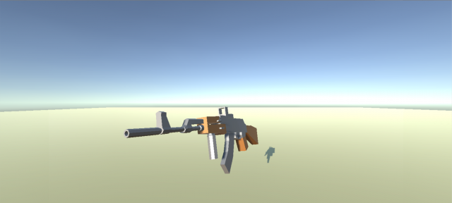 low poly ak-47 3D Model .c4d .max .obj .3ds .fbx .stl .blend 