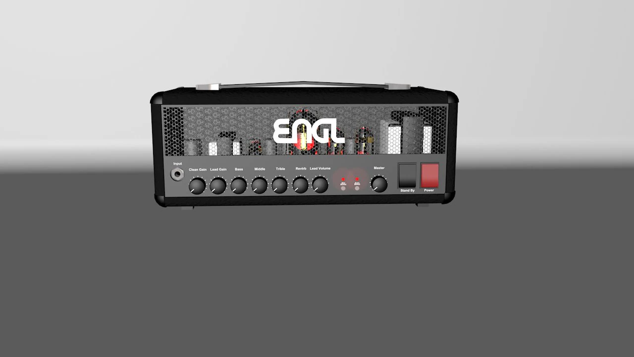 guitar amplifier engl 3D Model .c4d .max .obj .3ds .fbx .stl .blend 