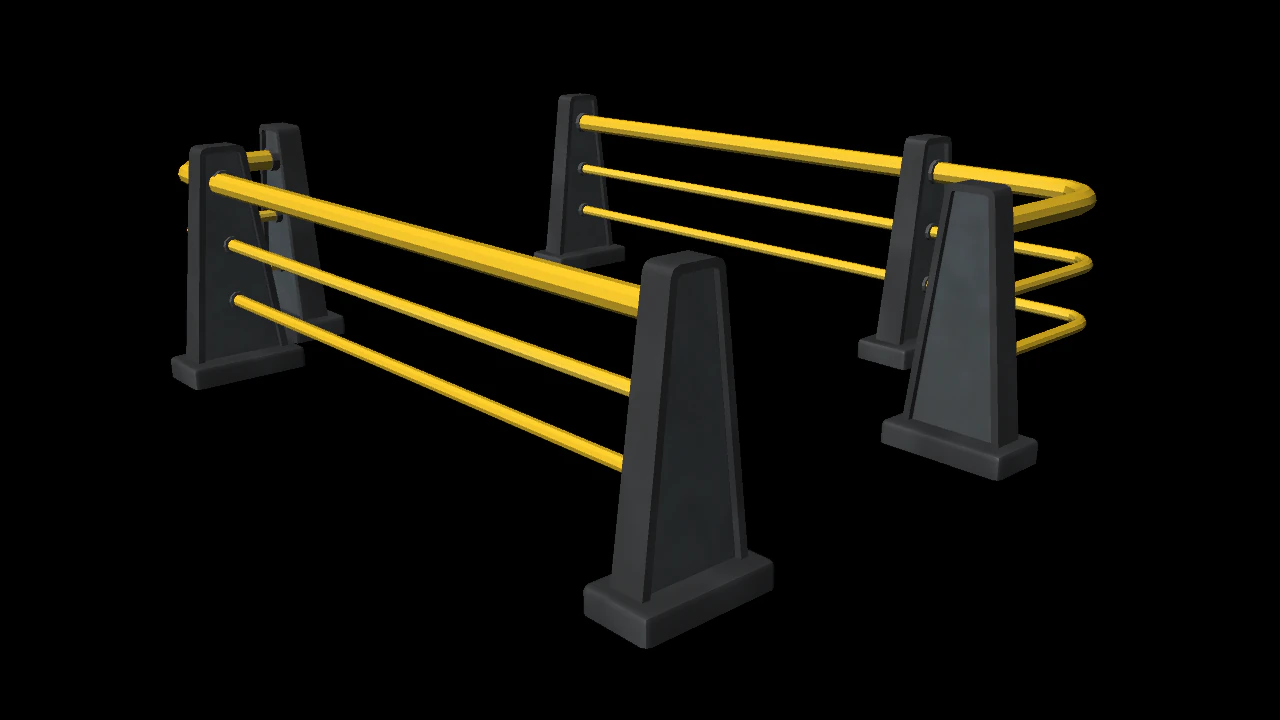 game fence 3D Model .c4d .max .obj .3ds .fbx .stl .blend 