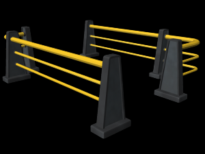 game fence Model 3D