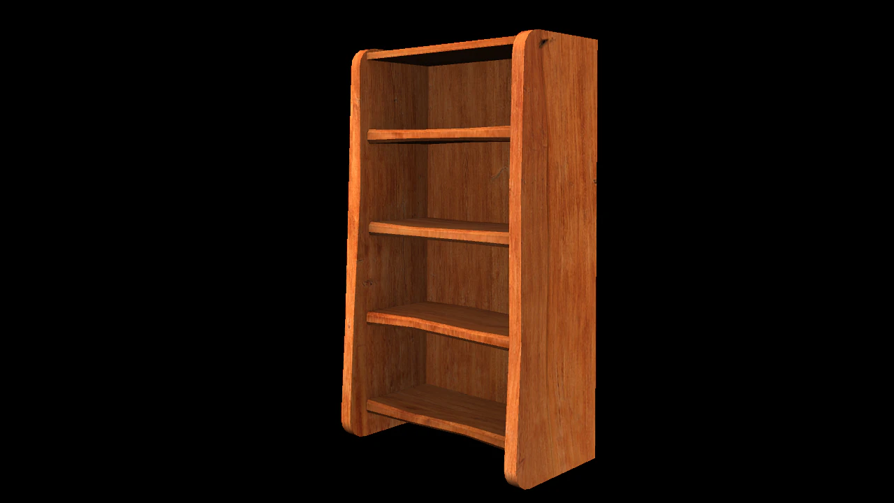 shelf 3D Model .c4d .max .obj .3ds .fbx .stl .blend 