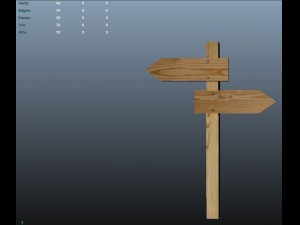 sign board 3D 모델