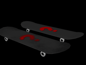 skateboard 3Dモデル