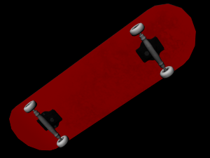skateboard 3Dモデル