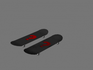 skateboard 3Dモデル