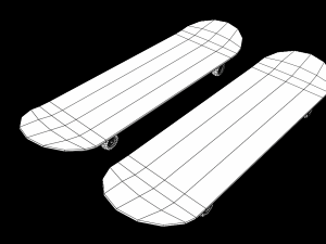 skateboard 3Dモデル