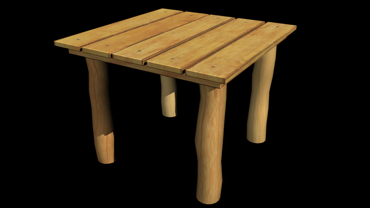 table 3D Model .c4d .max .obj .3ds .fbx .stl .blend 