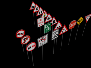 traffic signboard 3D Model